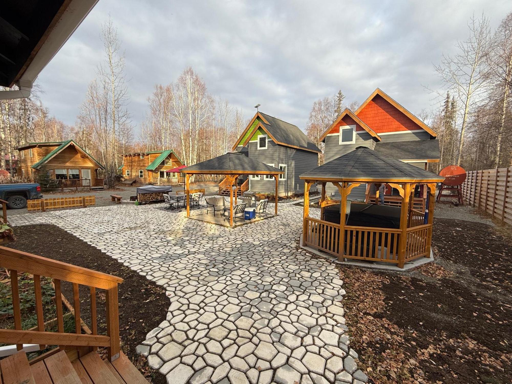 Talkeetna Log Cabin With Hot Tub Unit 2 Exterior foto